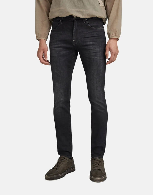 G-Star RAW Men's Revend Skinny Fit Jeans - Faded Black Stretch Denim
