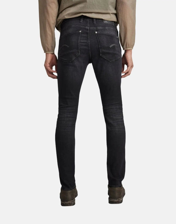 G-Star RAW Men's Revend Skinny Fit Jeans - Faded Black Stretch Denim