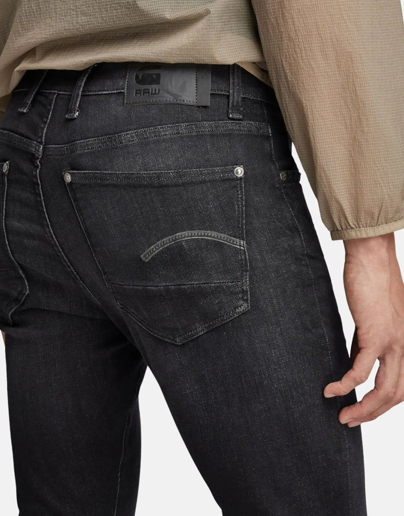 G-Star RAW Men's Revend Skinny Fit Jeans - Faded Black Stretch Denim