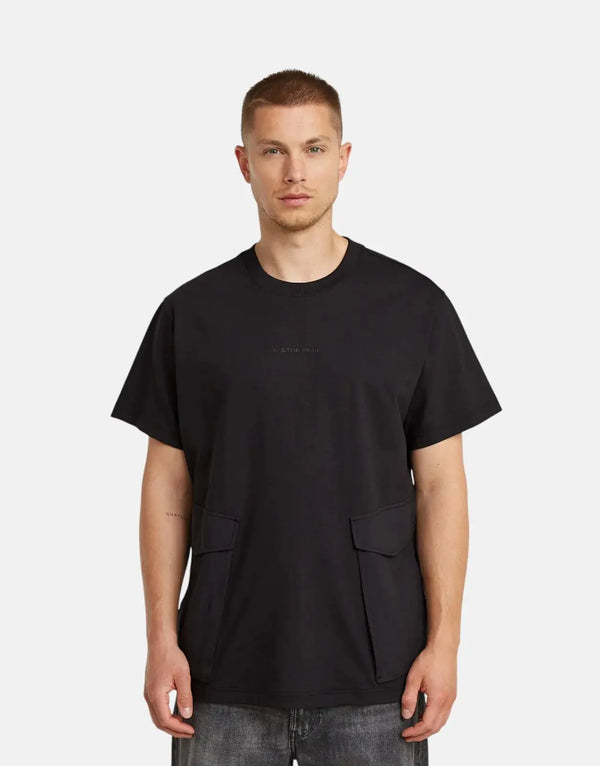 G-Star RAW Rovic Loose Fit T-Shirt Comfortable Urban Style Black Cotton Tee