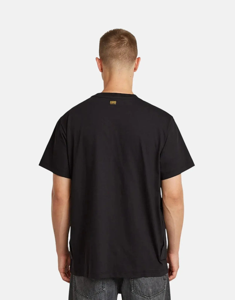 G-Star RAW Rovic Loose Fit T-Shirt Comfortable Urban Style Black Cotton Tee