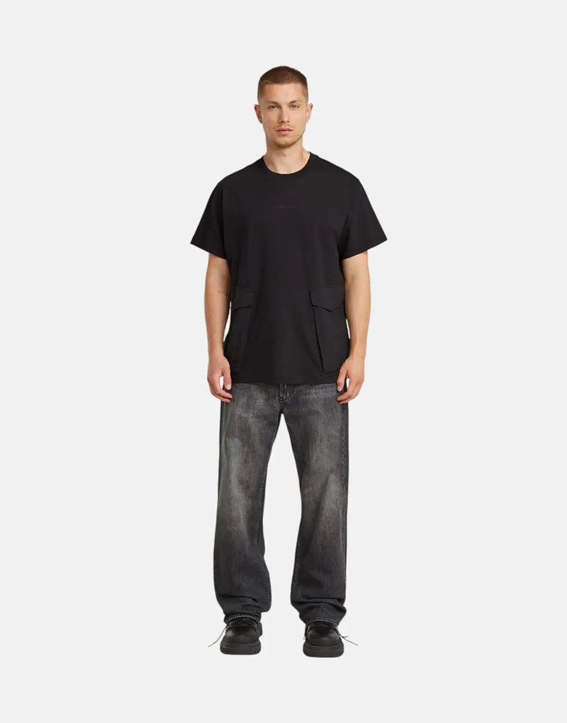 G-Star RAW Rovic Loose Fit T-Shirt Comfortable Urban Style Black Cotton Tee