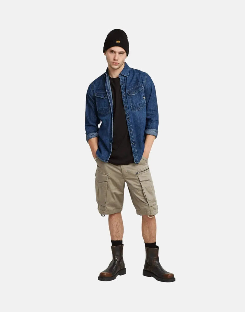 G-Star RAW Men's Rovic Zip Relaxed Fit Dune Cargo Shorts