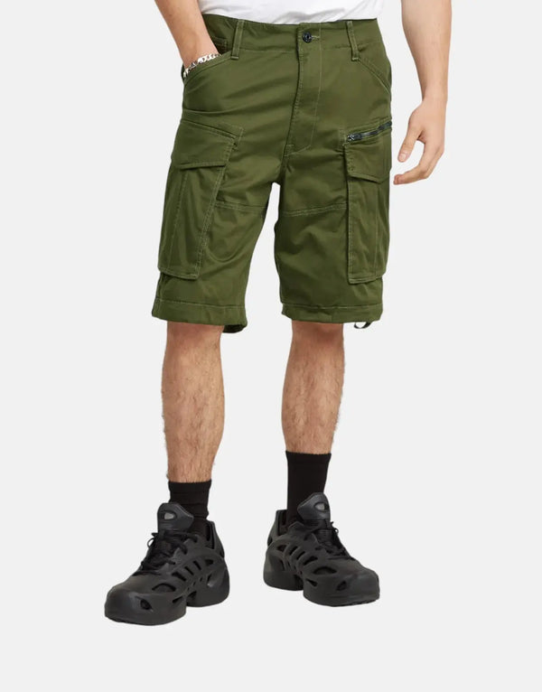 G-Star RAW Rovic Zip Relaxed Sage Cargo Shorts Durable Stretch Fabric
