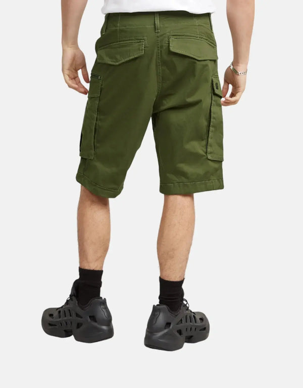 G-Star RAW Rovic Zip Relaxed Sage Cargo Shorts Durable Stretch Fabric