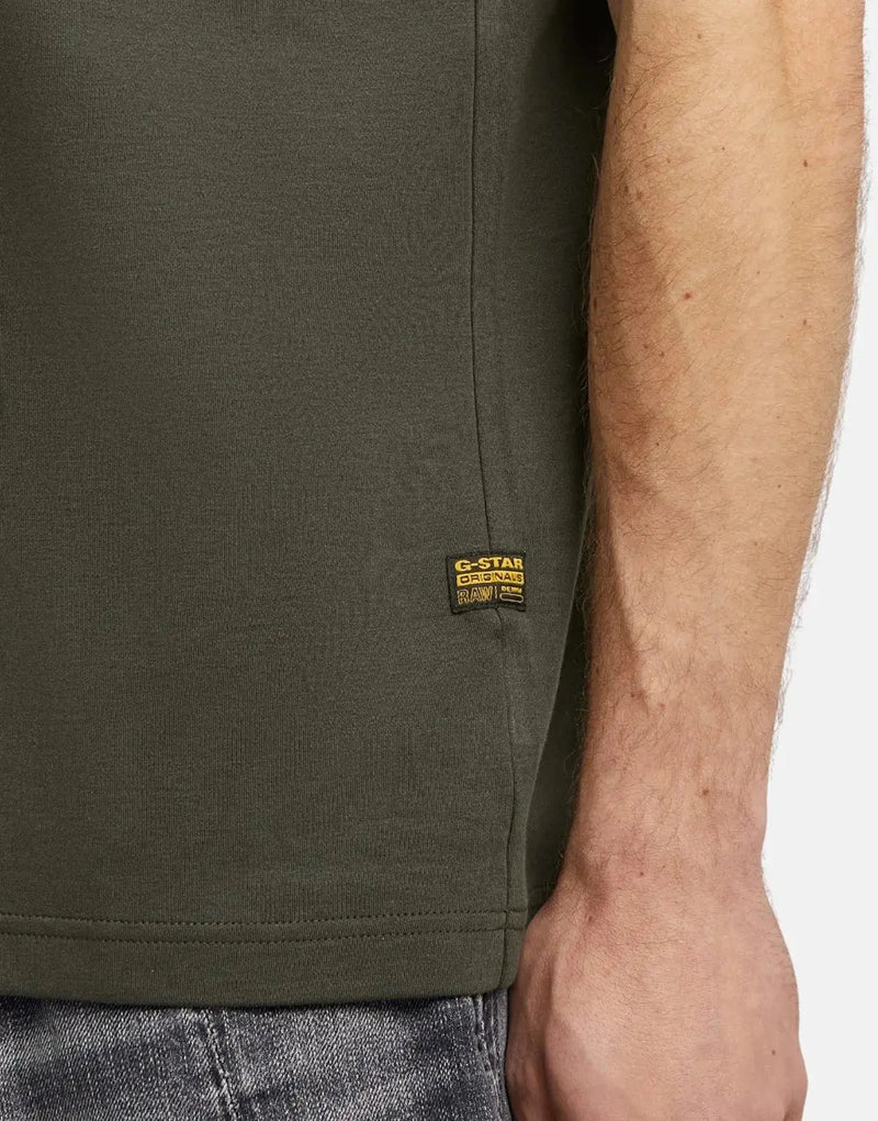 G-Star RAW Men's Script Asfalt Organic Cotton T-Shirt Regular Fit Comfort