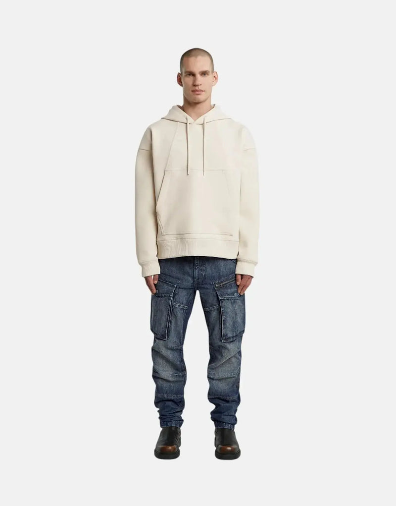 G-Star RAW Men's Scuba Loose Hooded Sweatshirt – Whitebait, Relaxed Fit