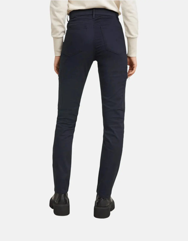 G-Star RAW Women's Osaka Blue Skinny Cargo Pants: Ultra-High Waist, Stretch Comfort