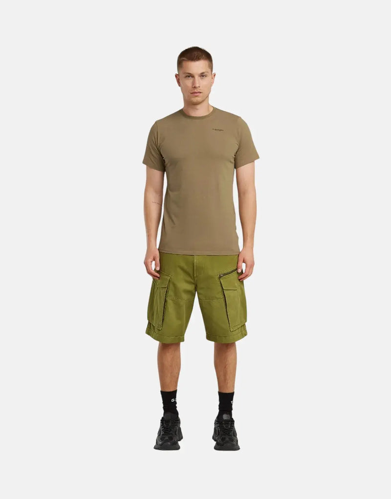 G-Star RAW Men's Slim Fit Organic Cotton Ensis Green Base Layer T-Shirt