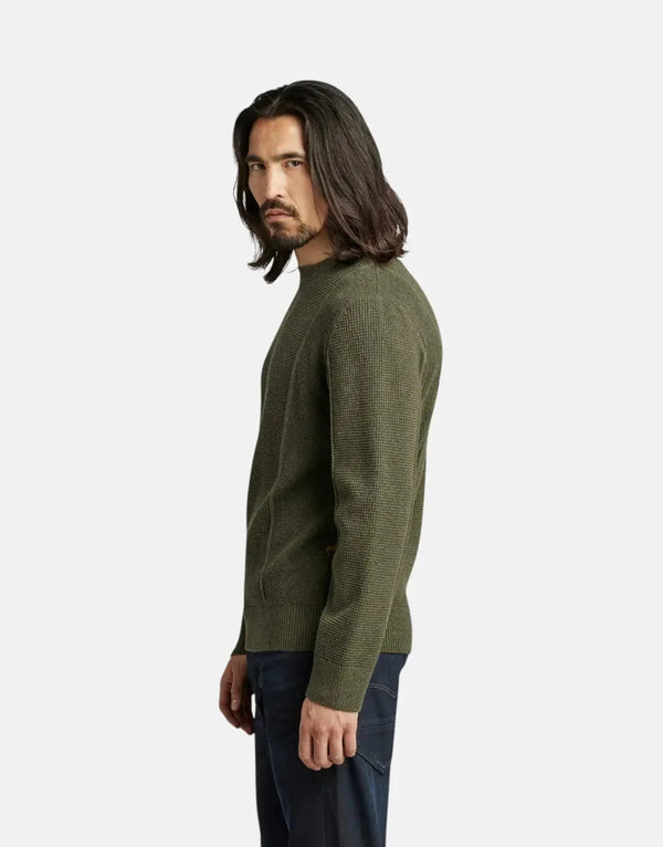 G-Star RAW Green Structure Knit Sweatshirt - Sustainable Recycled Blend Comfort