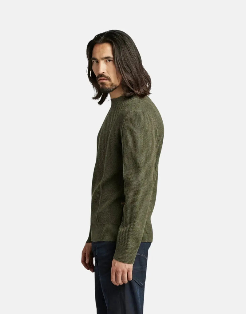 G-Star RAW Green Structure Knit Sweatshirt - Sustainable Recycled Blend Comfort