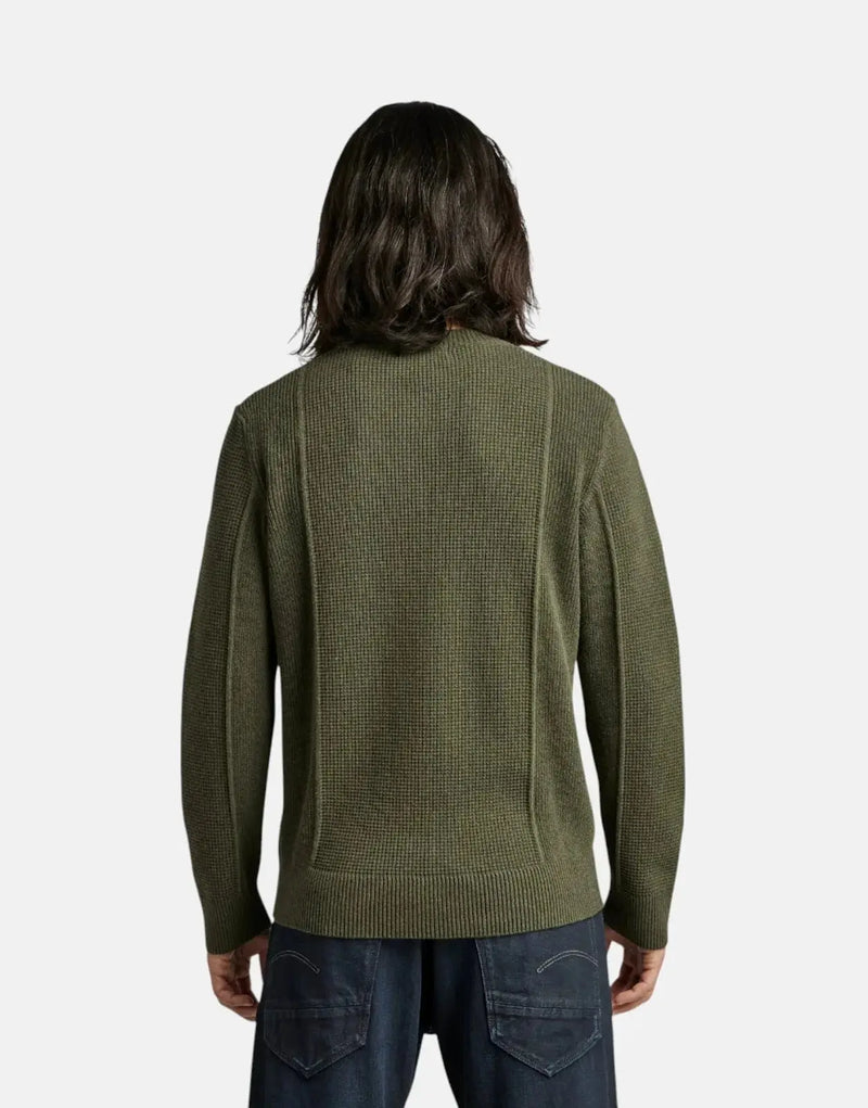 G-Star RAW Green Structure Knit Sweatshirt - Sustainable Recycled Blend Comfort