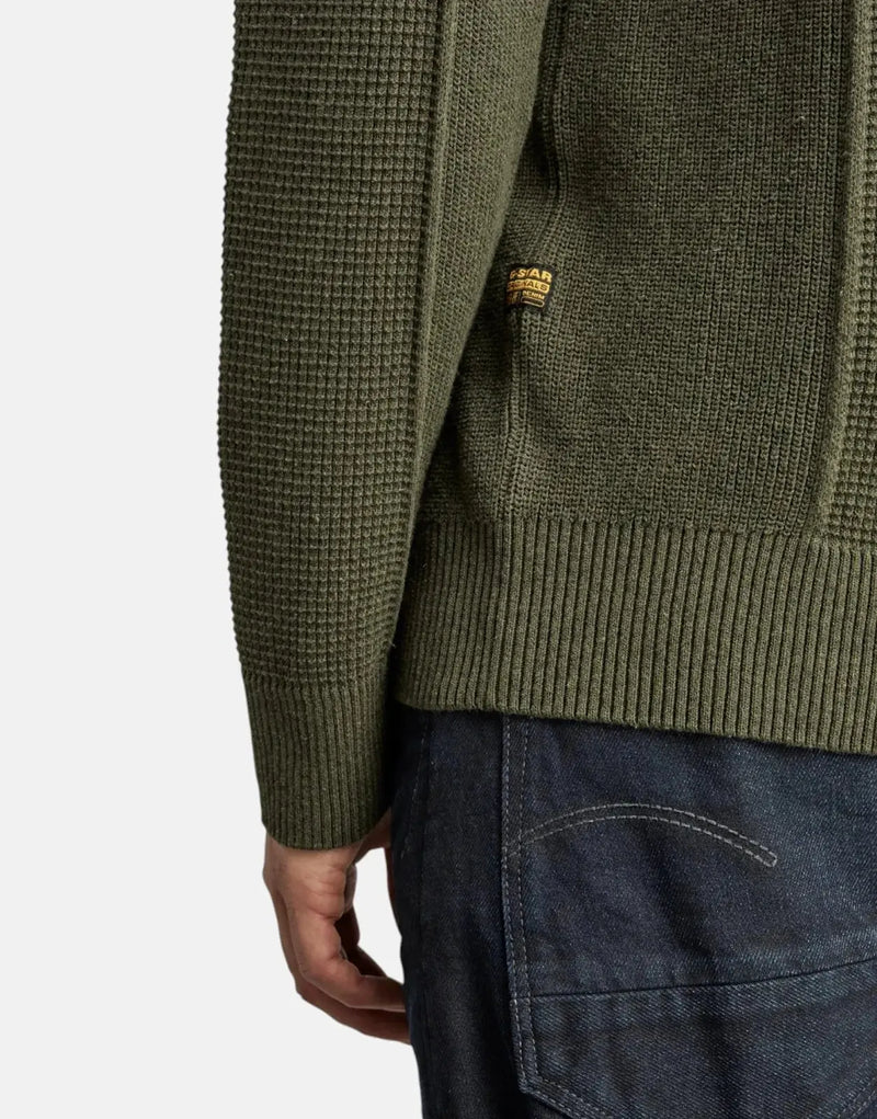 G-Star RAW Green Structure Knit Sweatshirt - Sustainable Recycled Blend Comfort