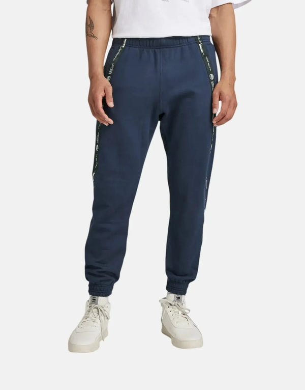 G-Star RAW Men's Sartho Blue Taped Sweatpants: Loose Fit, Cotton Comfort