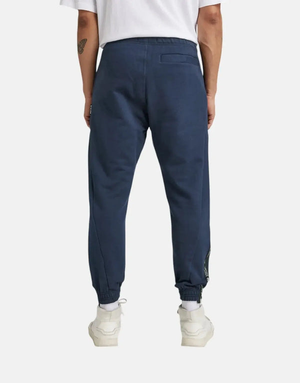 G-Star RAW Men's Sartho Blue Taped Sweatpants: Loose Fit, Cotton Comfort