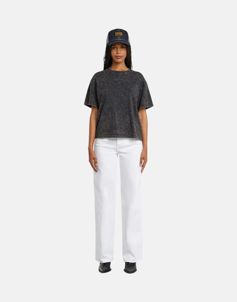 G-Star RAW Washed G-Script Organic Cotton Petrol Double Dye Regular Fit T-Shirt