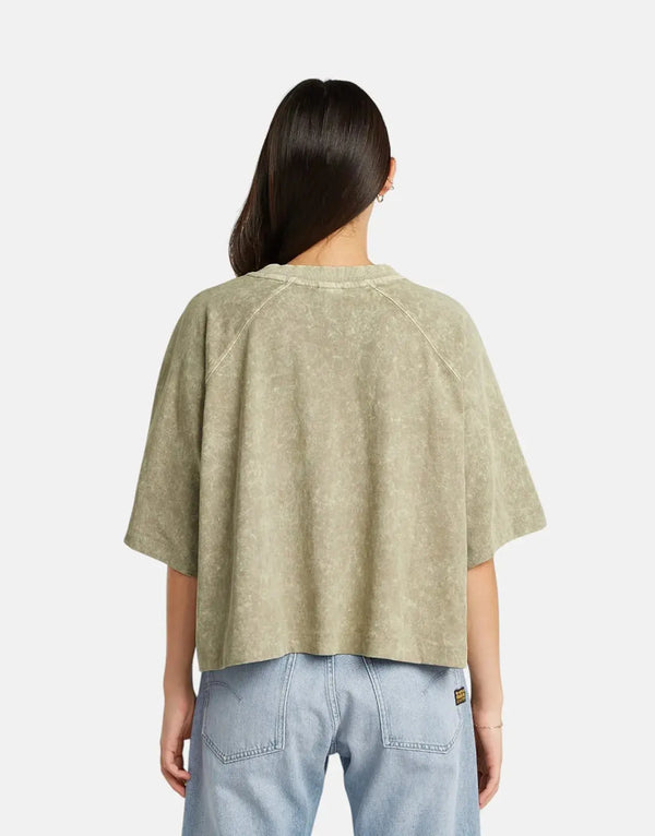 G-Star RAW Washed Multi Logo Oversized Organic Cotton T-Shirt for Women