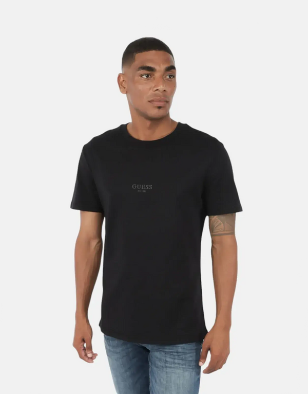Guess Aidy Organic Cotton Slim Fit Crew Neck T-Shirt for Men