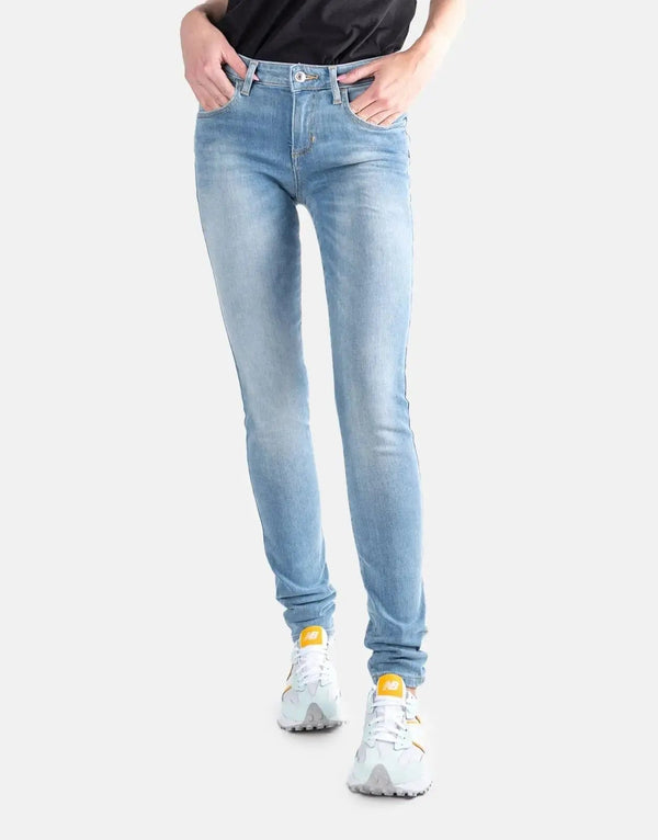 Guess Anette Mid-Rise Slim Fit Light Blue Denim Jeans for Women