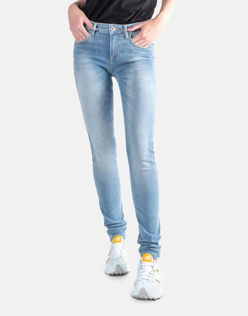Guess Anette Mid-Rise Slim Fit Light Blue Denim Jeans for Women