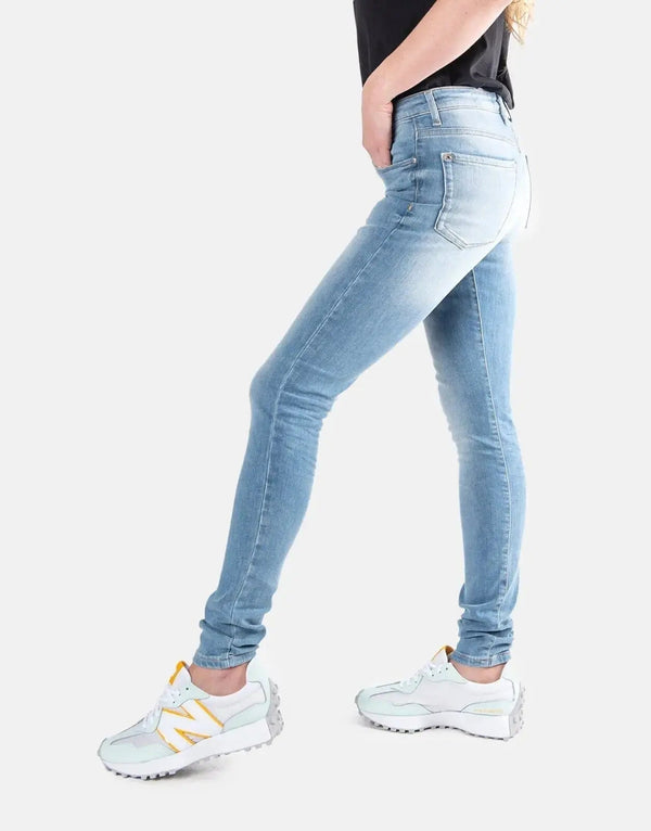 Guess Anette Mid-Rise Slim Fit Light Blue Denim Jeans for Women