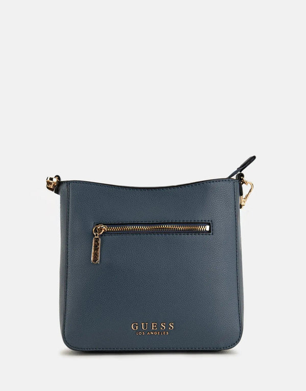 Guess Baxian Chic Denim Crossbody Bag - Stylish Everyday Hands-Free Convenience