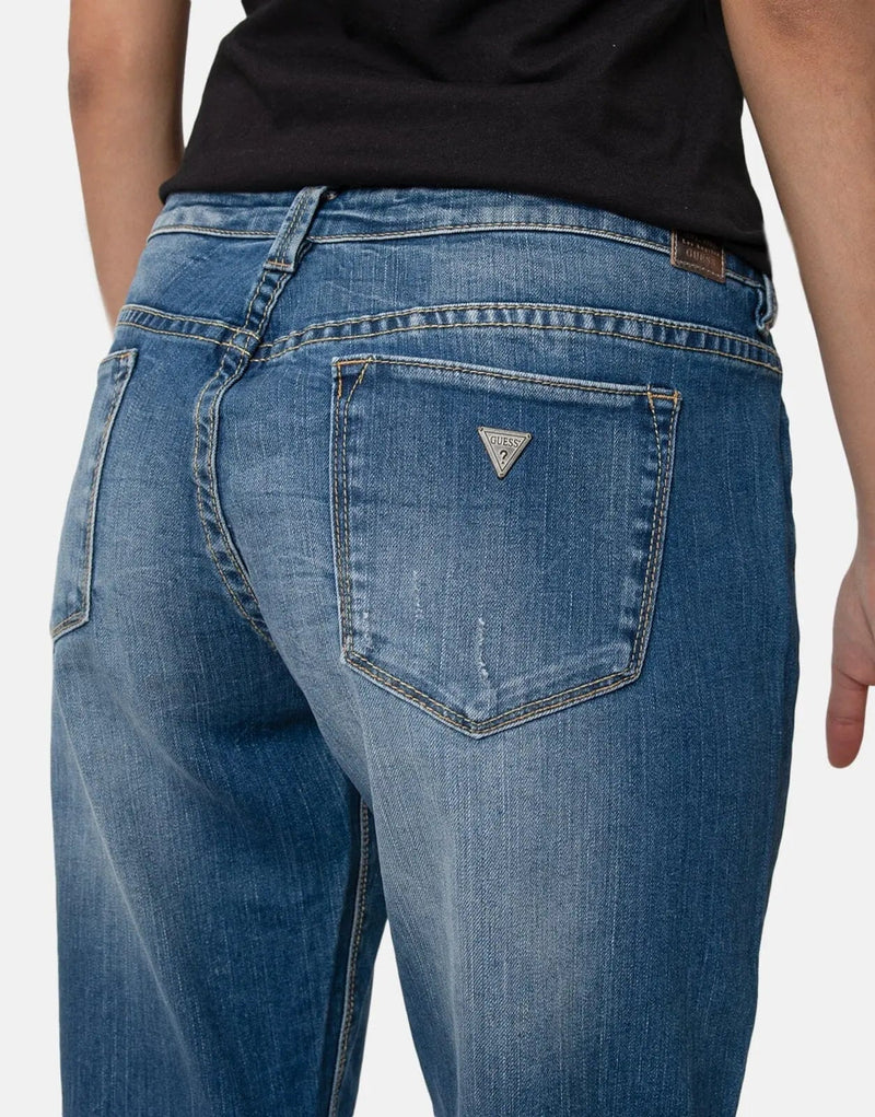 Guess Beverly Women's Low Rise Skinny Jeans: Flattering Stretch Denim Blue