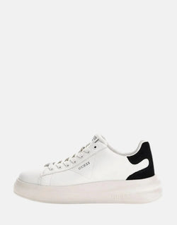 Guess Elbina Women's White Leather Platform Sneakers - Stylish Comfort Footwear