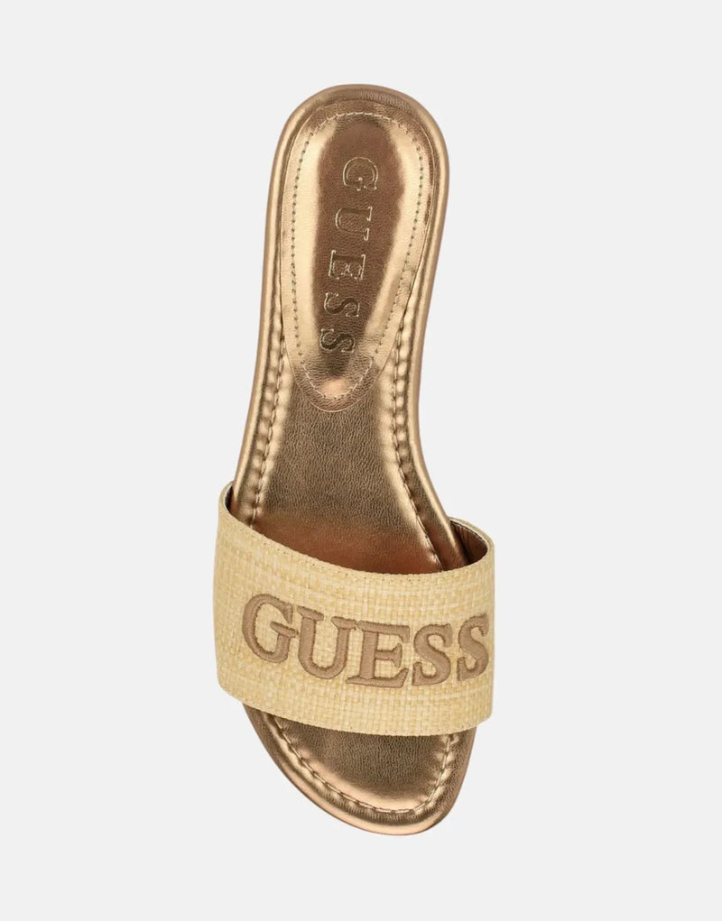 Guess Harino Natural Women's Sandals: Stylish, Comfortable Everyday Slide Shoes