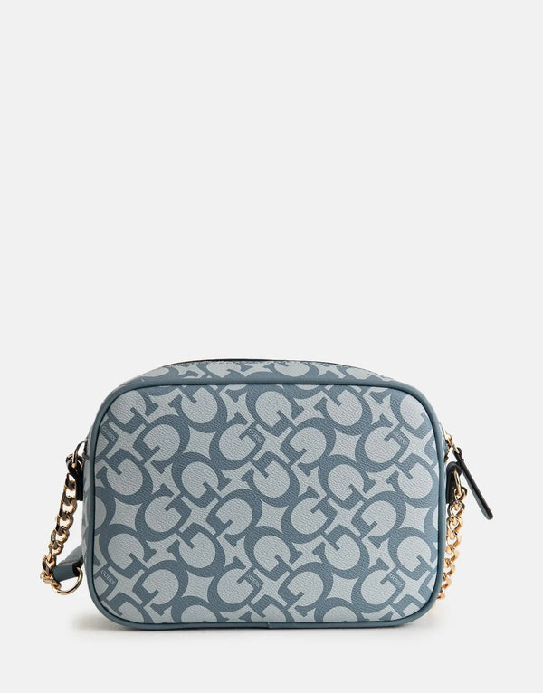 Guess Kerry Mini Denim Top Zip Crossbody Bag - Everyday Style & Security