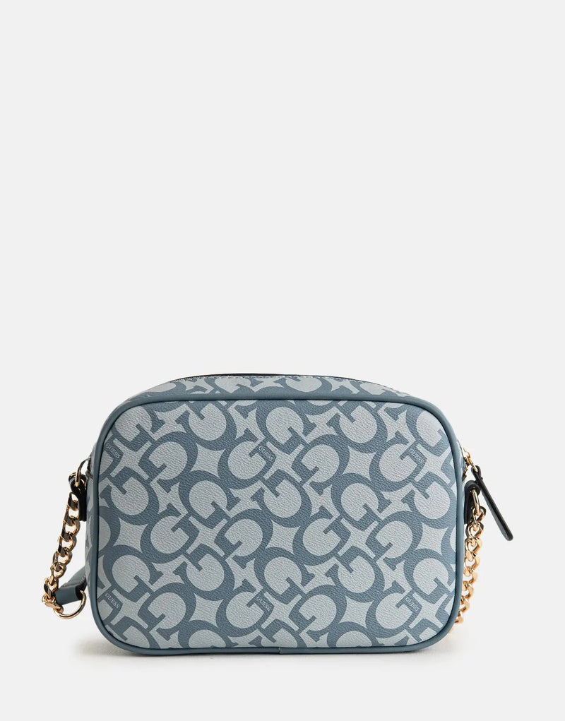 Guess Kerry Mini Denim Top Zip Crossbody Bag - Everyday Style & Security
