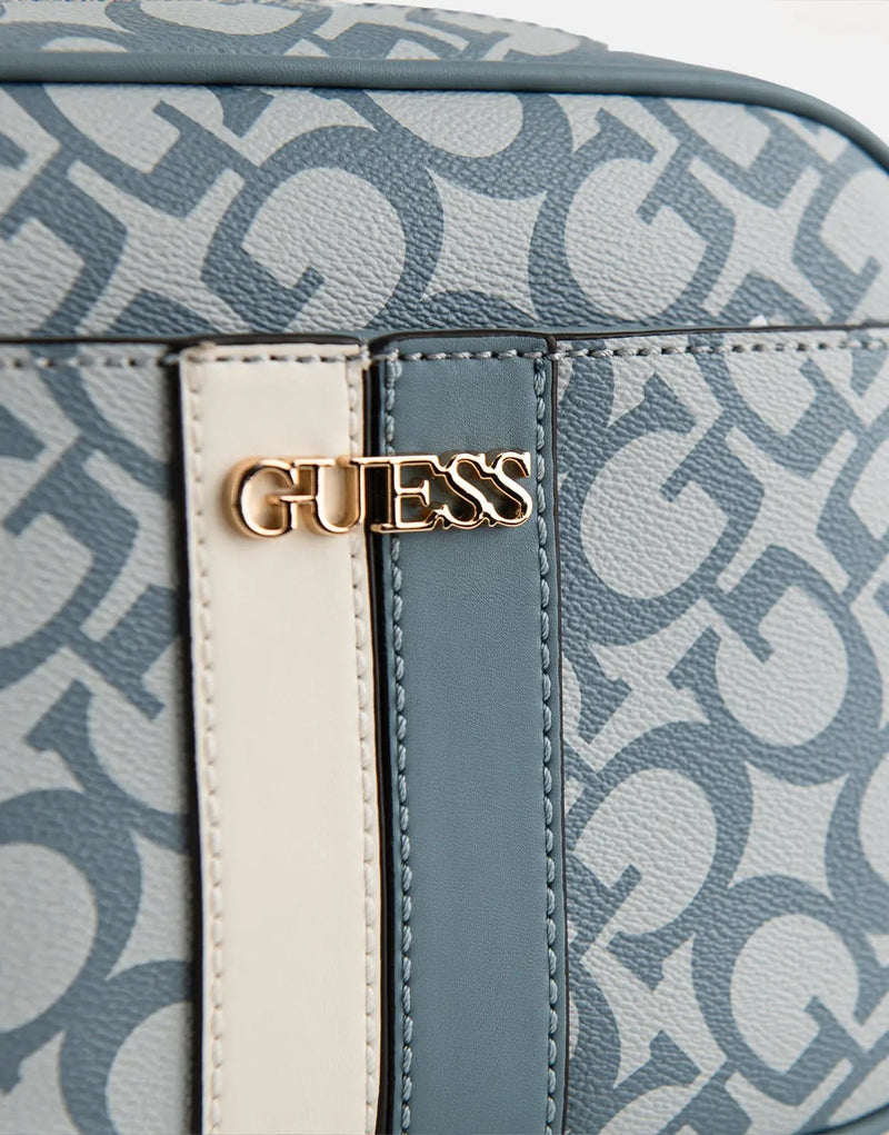 Guess Kerry Mini Denim Top Zip Crossbody Bag - Everyday Style & Security