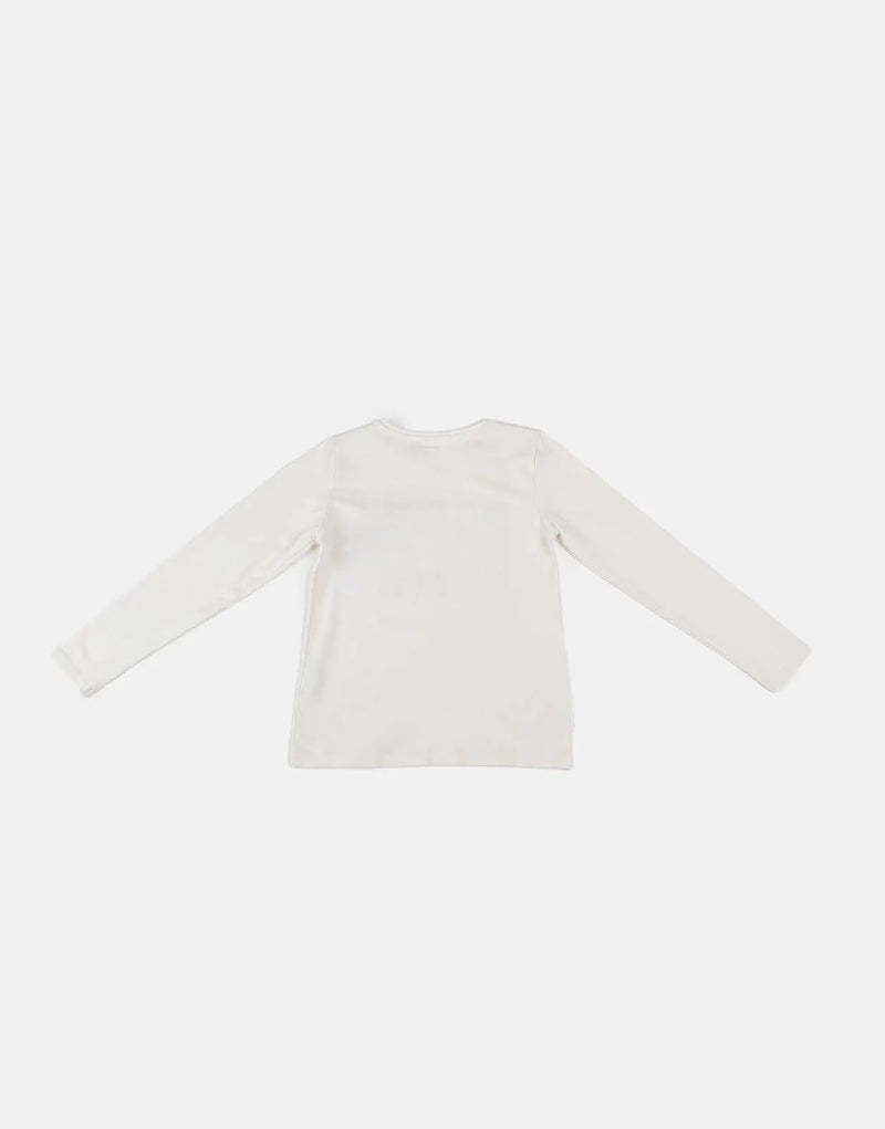 Guess Kids Girls' Sparkle Logo Cotton T-Shirt - White Crystal Embellished