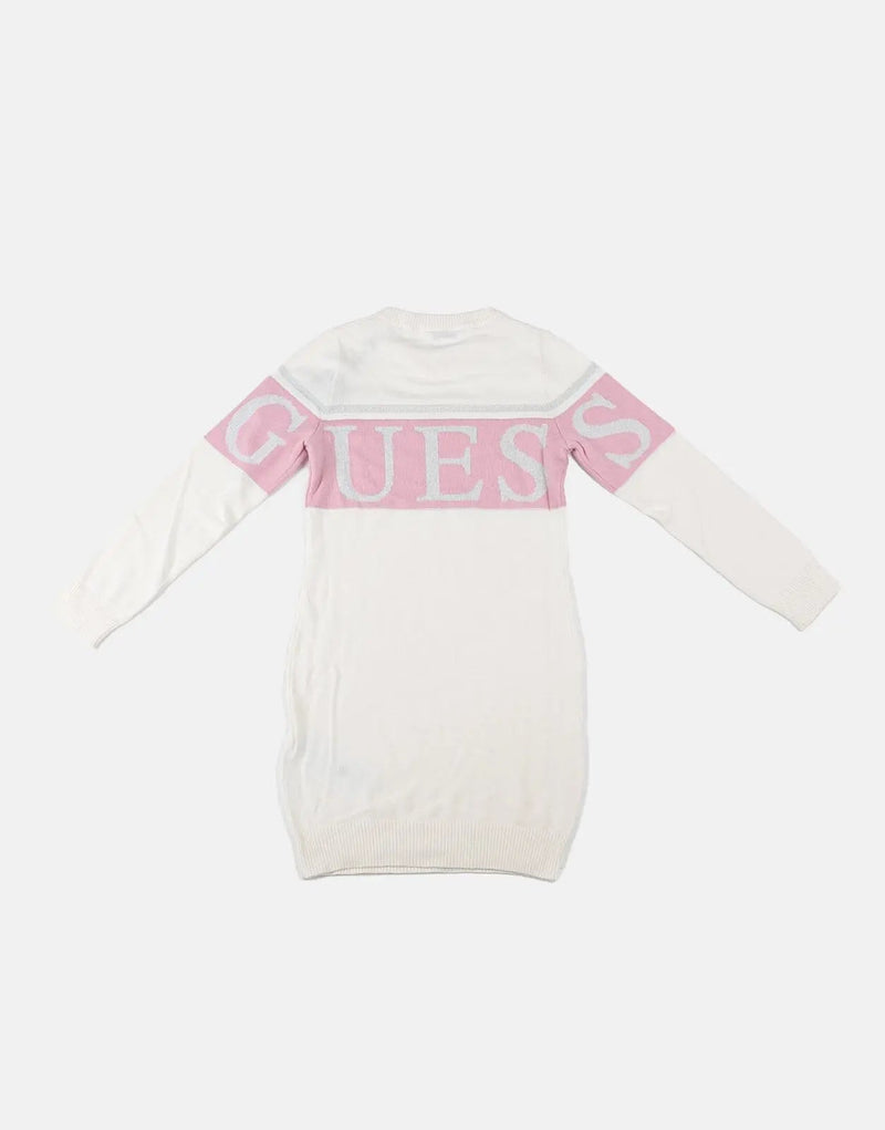 Guess Kids Girls' 7G Knit Sweater Dress: Luxurious Cream Comfort & Style