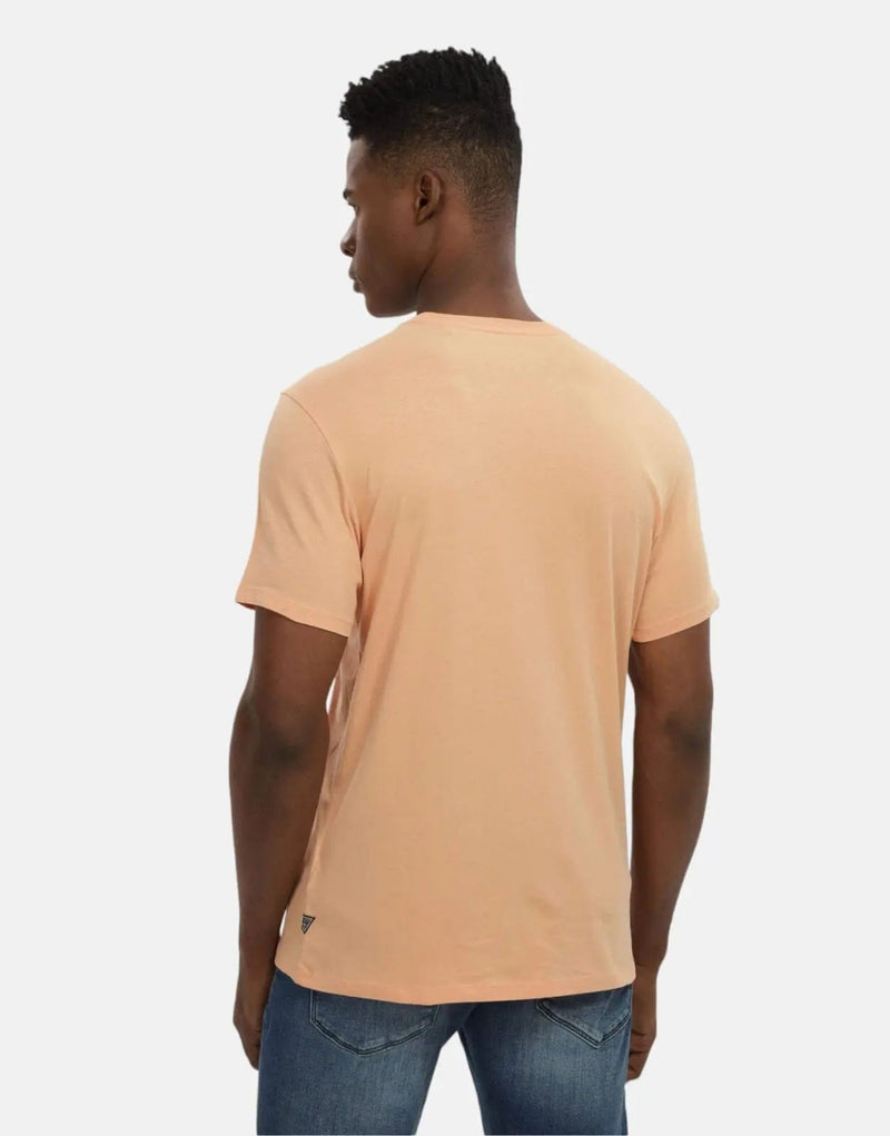 Guess Men's Premium Cotton Slim Fit T-Shirt with Iconic Tri Logo