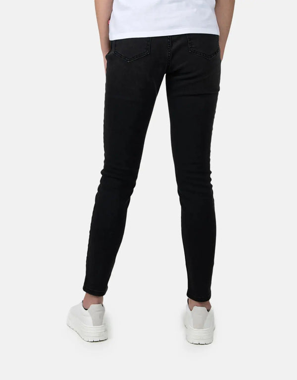 Guess Novak SA Curve Mid Rise Women's Jeans: Comfortable Stretch Black Denim