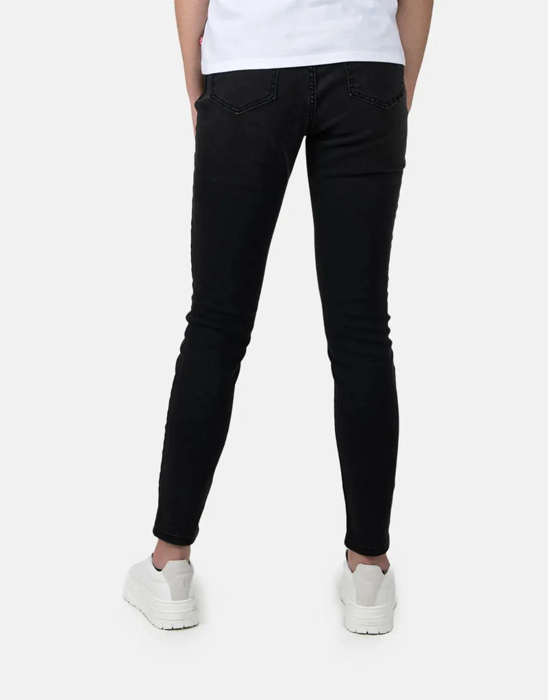 Guess Novak SA Curve Mid Rise Women's Jeans: Comfortable Stretch Black Denim