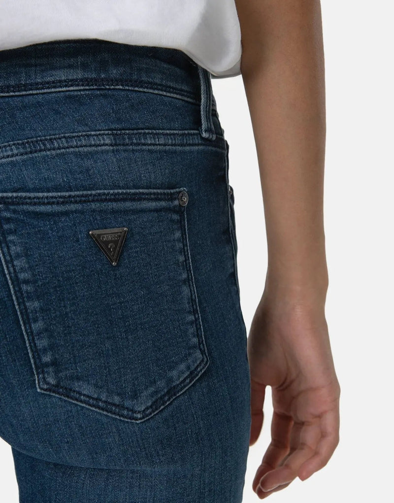 Guess Power Skinny Low Rise Jeans: Light Wash Denim, Figure-Flattering, Comfortable Stretch