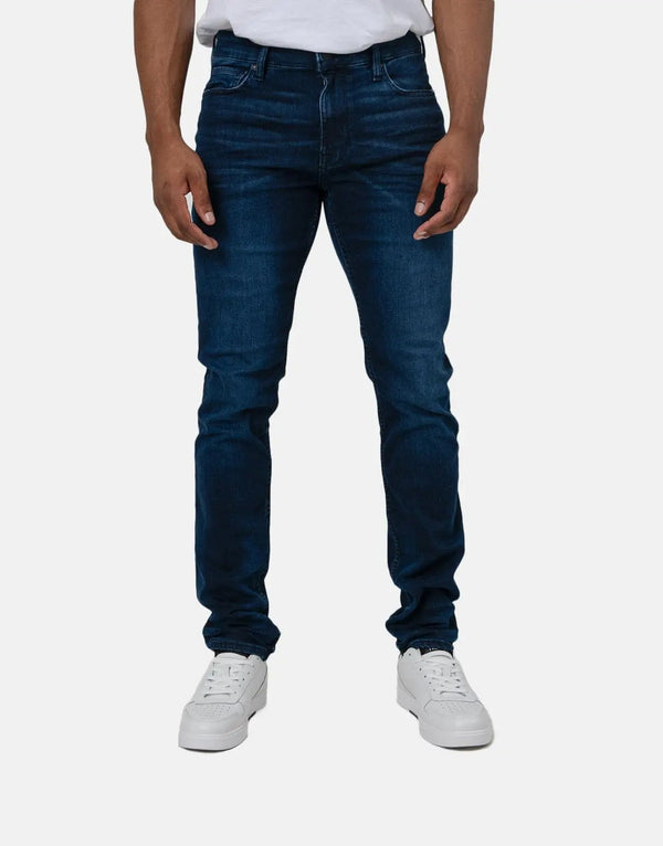 Men's Guess Ringer Dark Wash Eco Slim Taper Jeans Sustainable Style