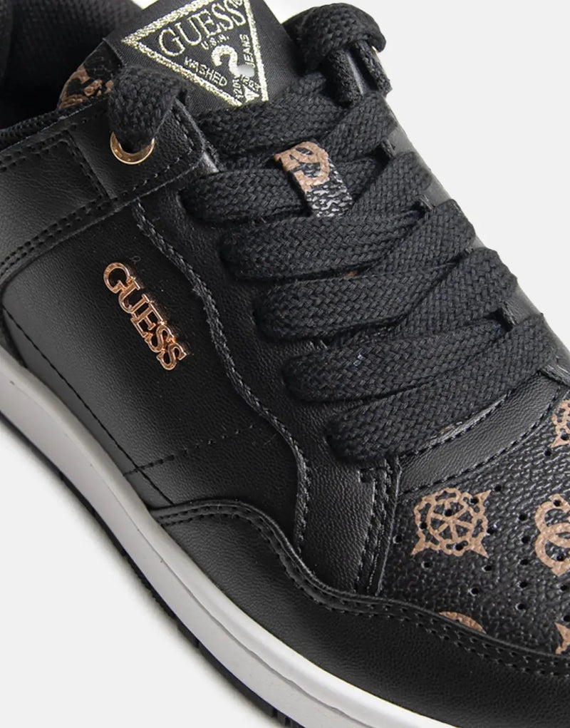 Chic Guess Rubinn Black Women's Sneakers: Stylish, Comfortable, Everyday Fashion Footwear