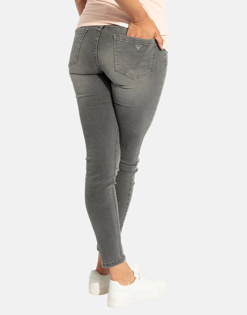 Guess Women's Sexy Curve Grey Wash Jeans: Flattering High-Rise Denim Style