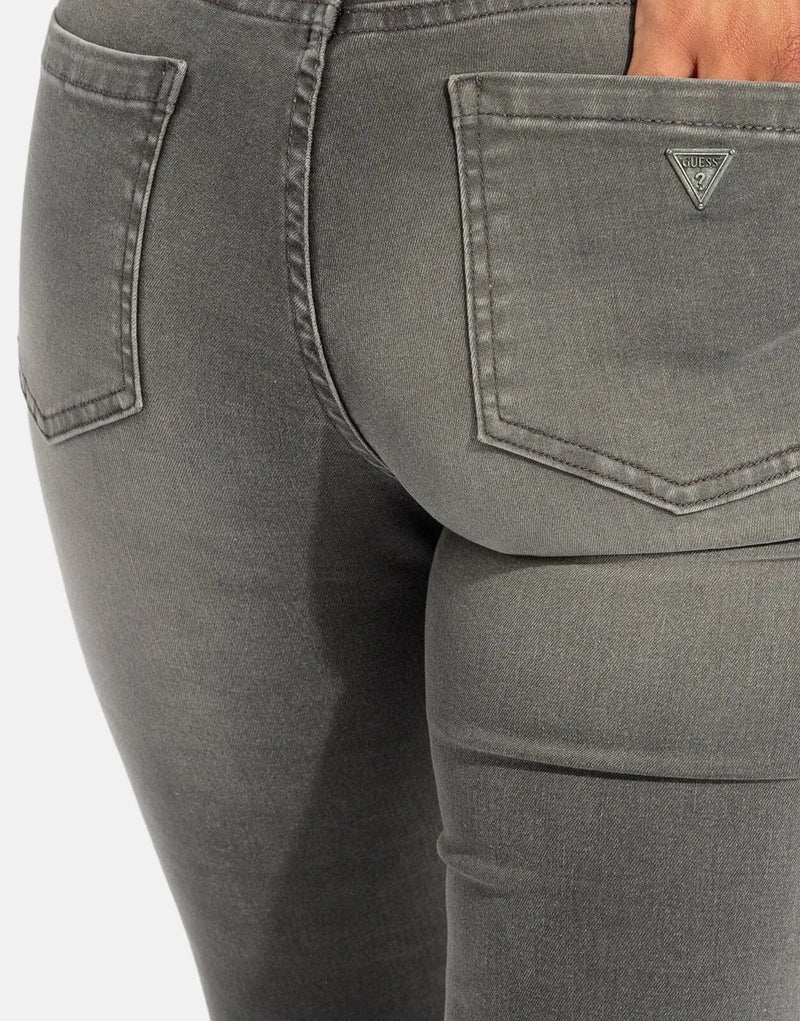 Guess Women's Sexy Curve Grey Wash Jeans: Flattering High-Rise Denim Style