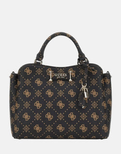 Guess Silia Girlfriend ESL Satchel Brown – Elegant Versatile Shoulder Bag