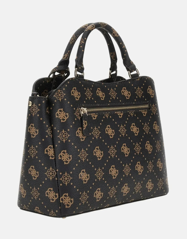 Guess Silia Girlfriend ESL Satchel Brown – Elegant Versatile Shoulder Bag