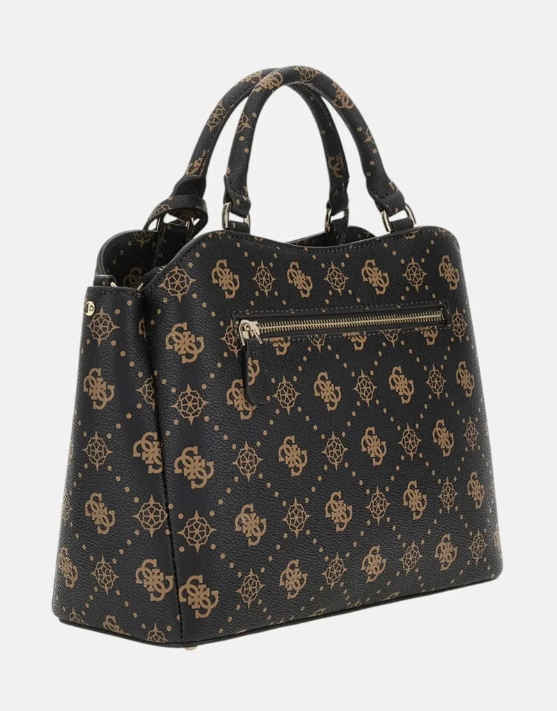 Guess Silia Girlfriend ESL Satchel Brown – Elegant Versatile Shoulder Bag