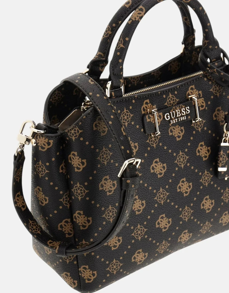 Guess Silia Girlfriend ESL Satchel Brown – Elegant Versatile Shoulder Bag