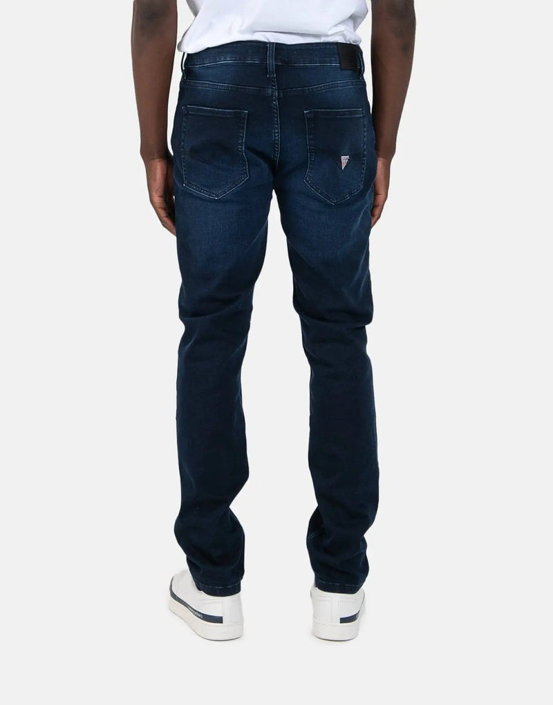Guess Men's Slim Straight Fit Denim Jeans - Classic Blue Everyday Wear