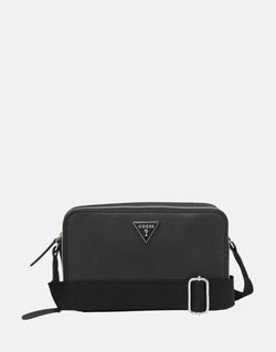Guess Viviette Mini Double Zip Black Crossbody Bag - Sleek, Functional, Fashionable