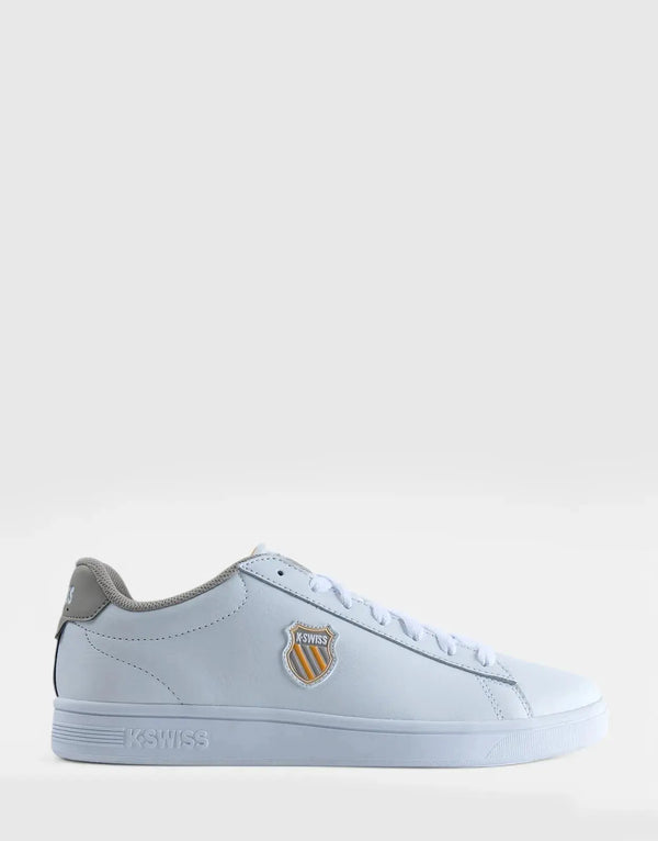 K-Swiss Court Shield II WTJ Men's White Cushioned Tennis Shoes