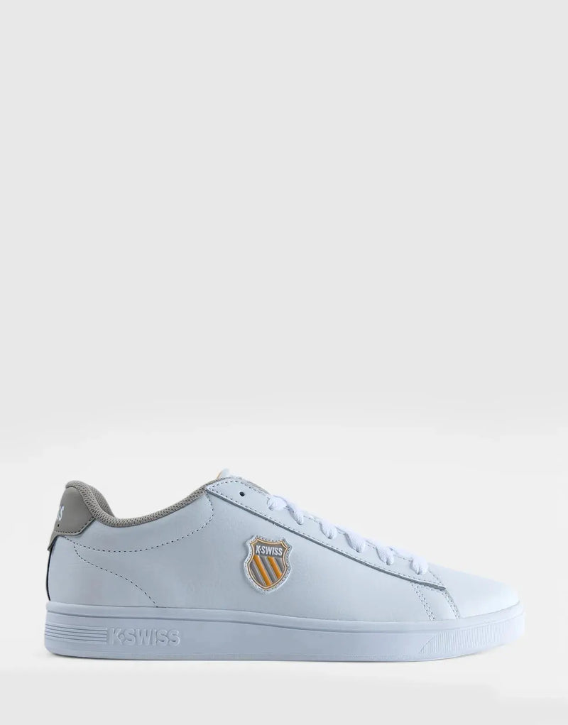 K-Swiss Court Shield II WTJ Men's White Cushioned Tennis Shoes
